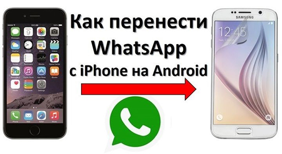 Перенос WhatsApp с iPhone на телефон Android