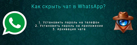 Инструкция по скрытию группового чата в WhatsApp