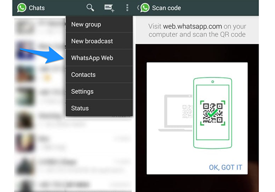 Как зайти в WhatsApp Web через телефон онлайн